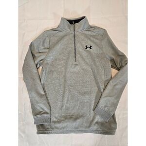 Under Armour‎ Pullover ColdGear Half Zip Athletic Gray Top Mens Small
